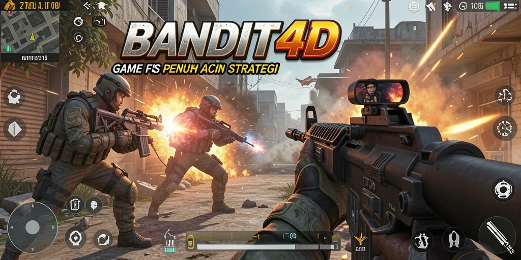 Screenshot gameplay intense dari BANDIT4D dengan aksi seru.