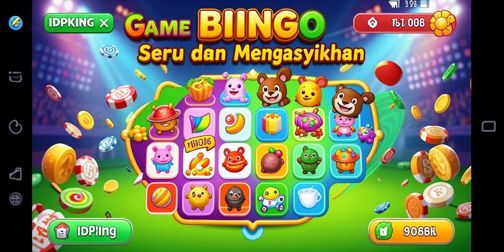 Tampilan gameplay seru dari IDPKING yang penuh warna.